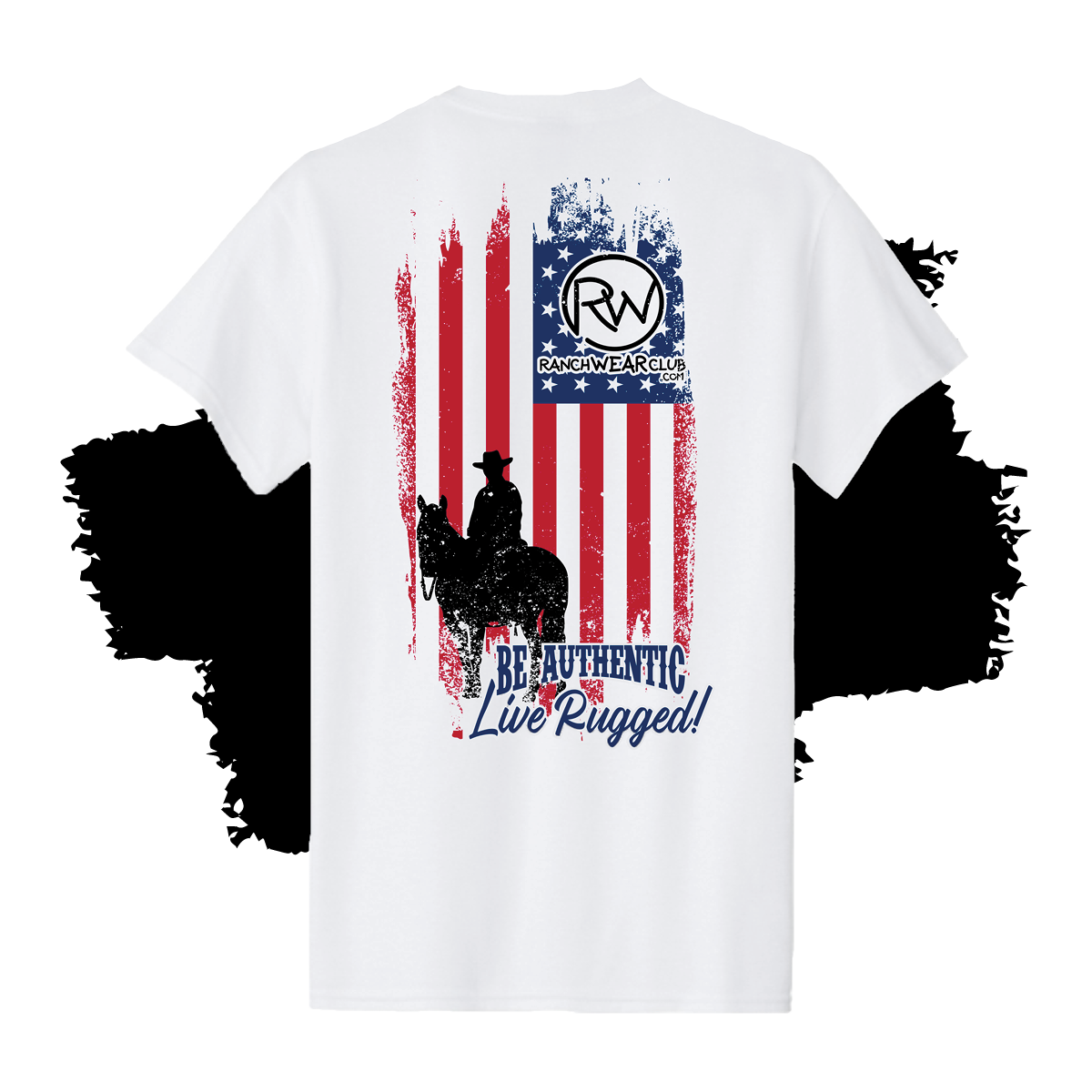 Live Rugged Authentic T-shirt