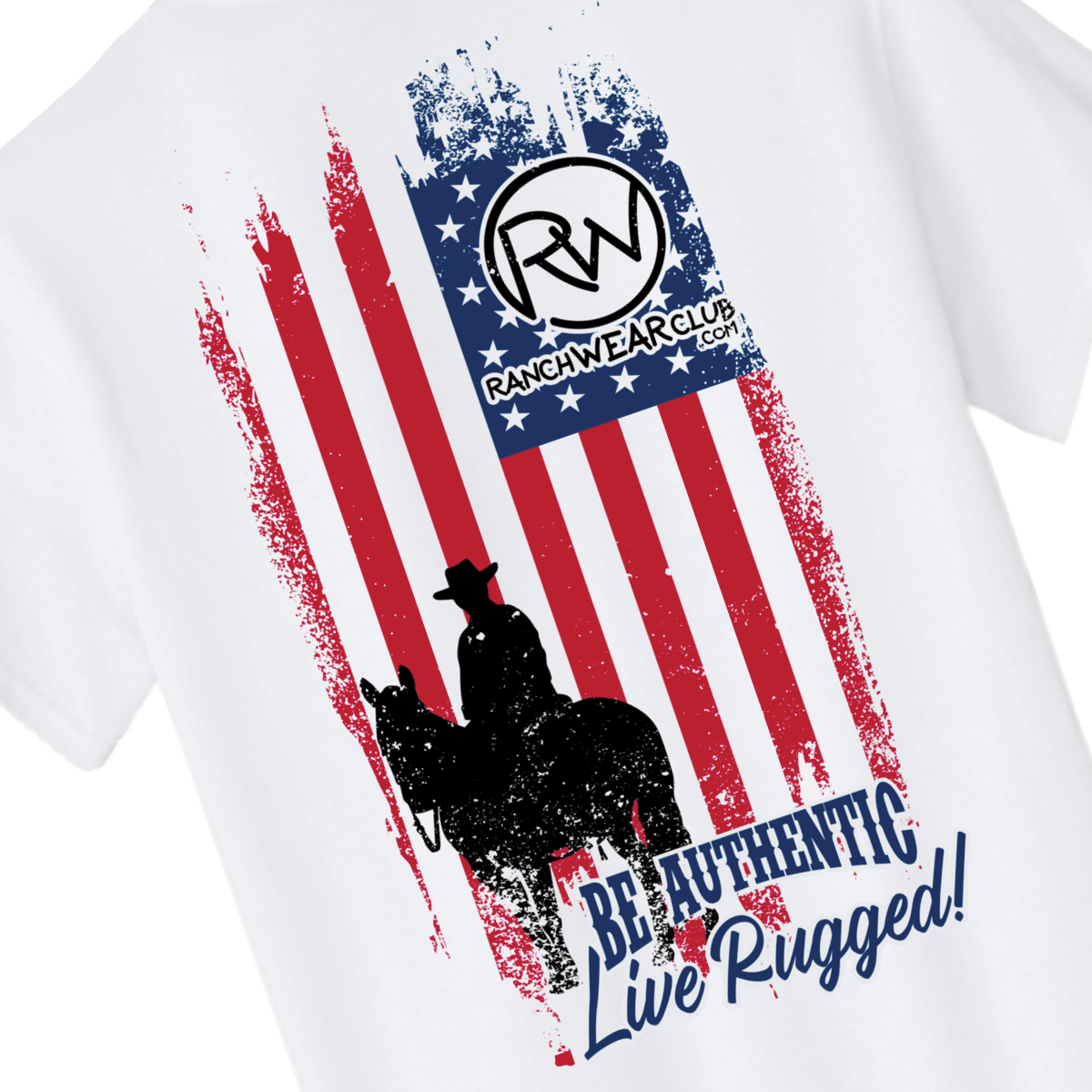 Live Rugged Authentic T-shirt