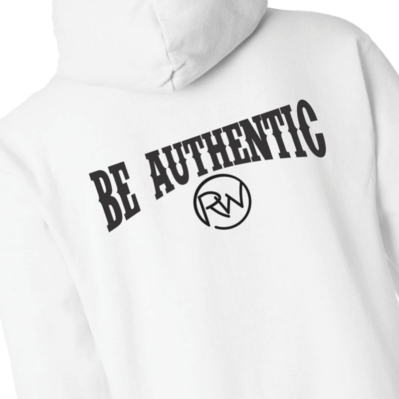 RWC Be Authentic White Hoodie